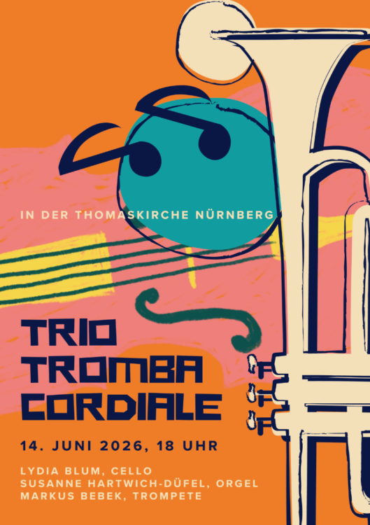 Trio Tromba Cordiale am 14. Juni 2026 um 18 Uhr in der Thomaskirche Nürnberg-Großreuth